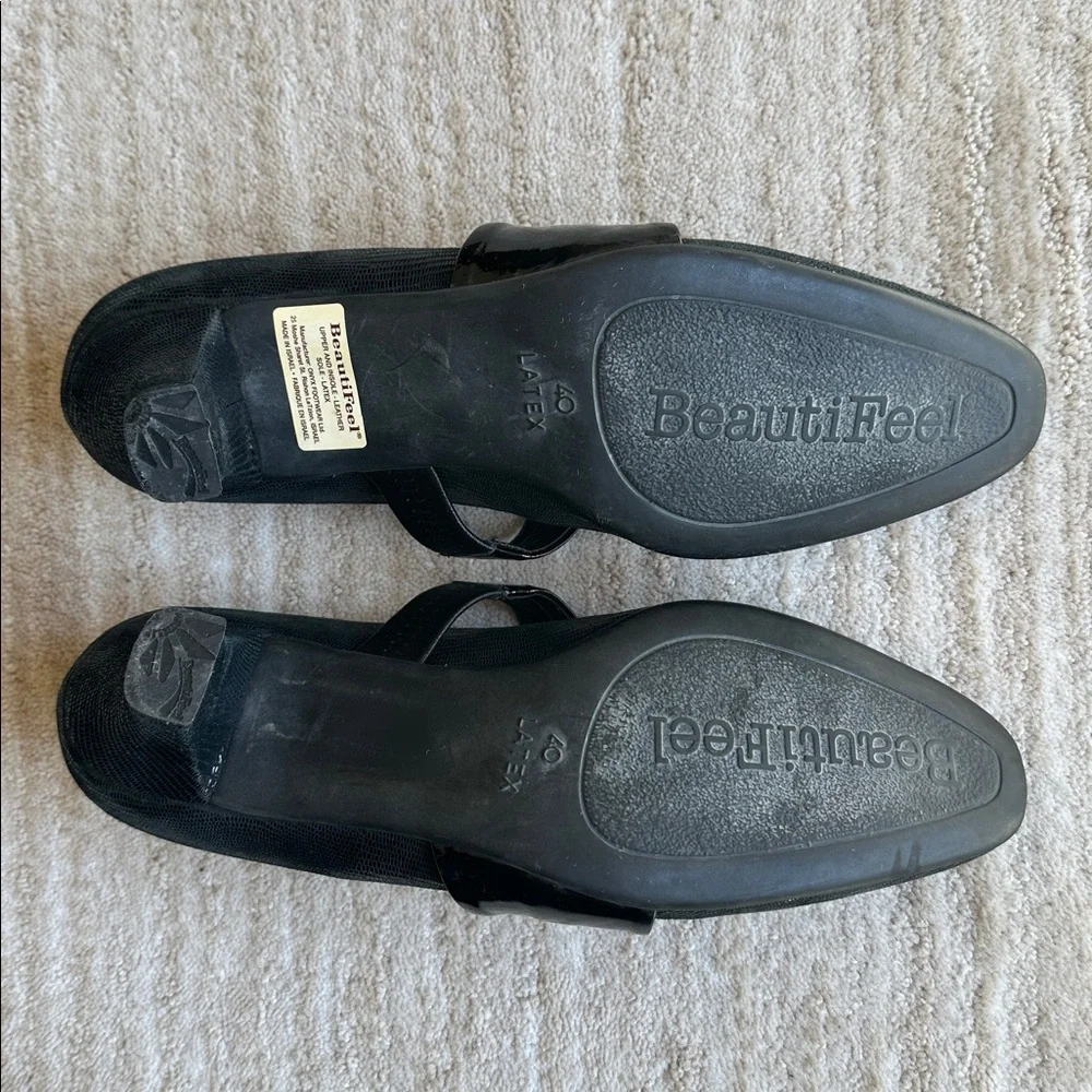 BeautiFeel Victoria Luminous Suede Pump Black Black Patent EU 40 US 9-9.5